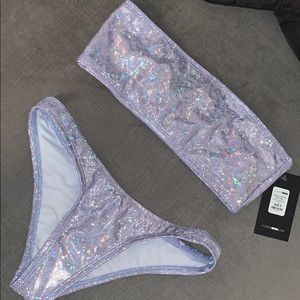 Glitz and glamour bikini set in purple NEVER WORN